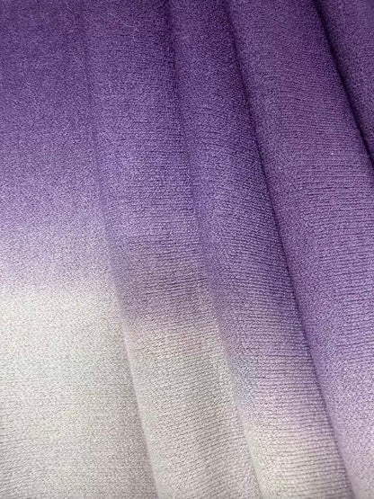 Gradient Faux Fur Detailed Shawl