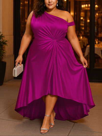 Kaia Asymmetrical Plus Size Dress