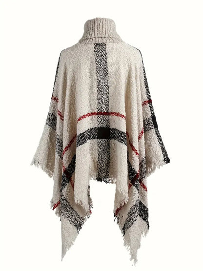 Hannah Plus Size Turtleneck Poncho