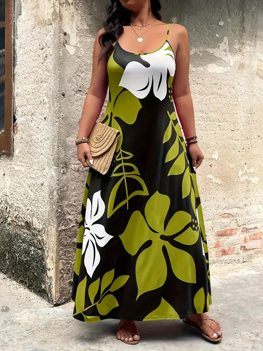 Tala Tropical Plus Size Maxi Dress