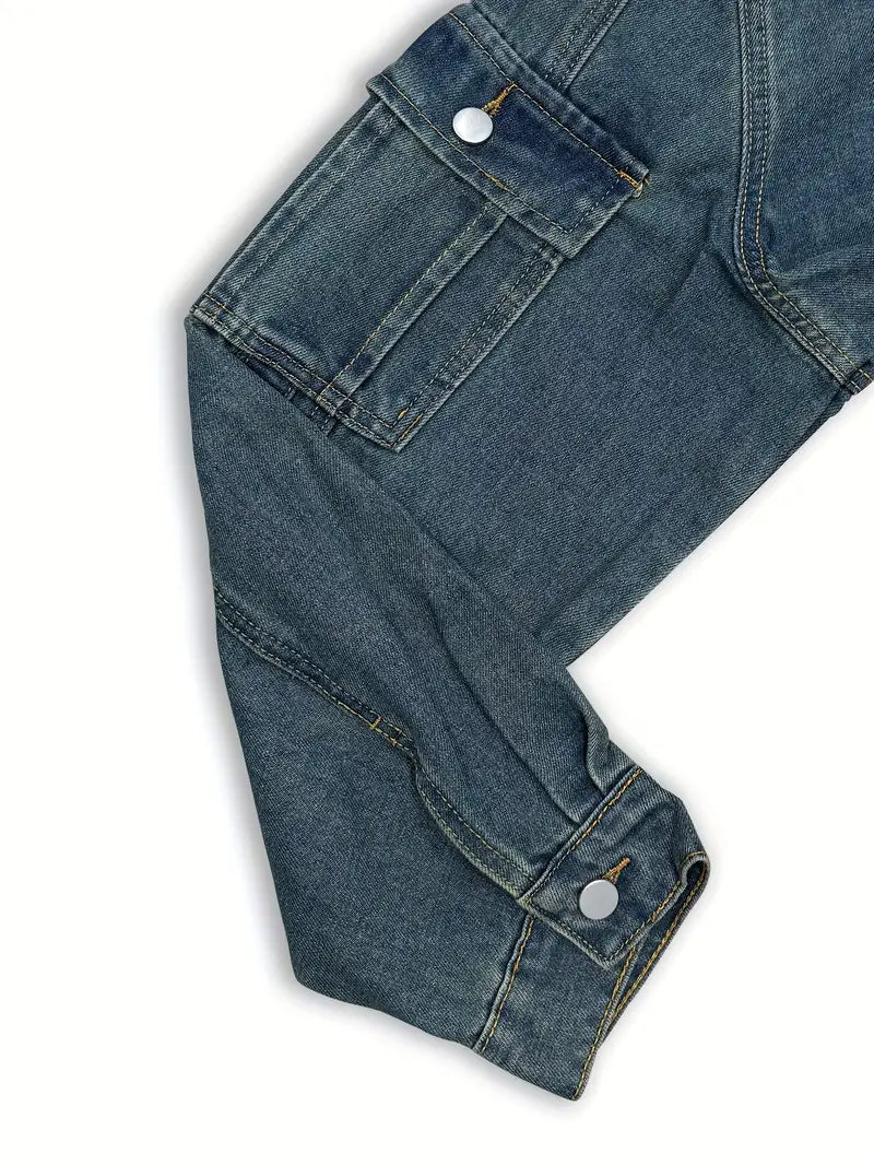 Roxy Super Cropped Plus Size Denim Jacket