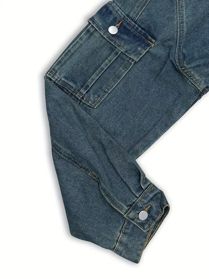 Roxy Super Cropped Plus Size Denim Jacket