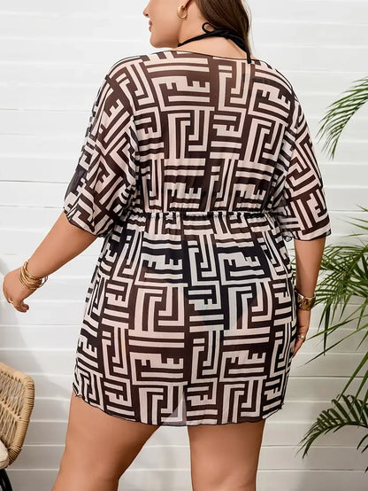 Logan Plus Size Mesh Cover Up