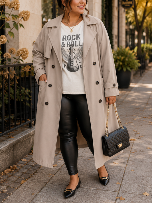 The Classic Plus Size Trench Coat