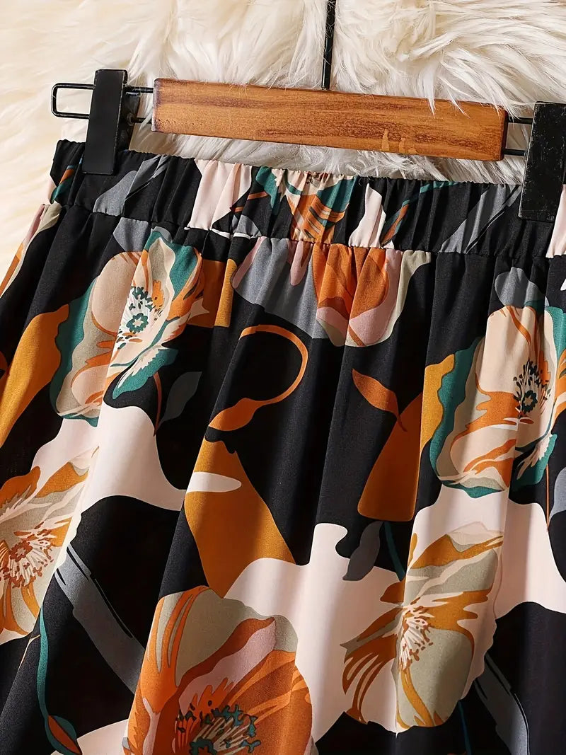 Vickie A-line Plus Size Skirt