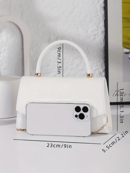 Evening Clutch White And Gold