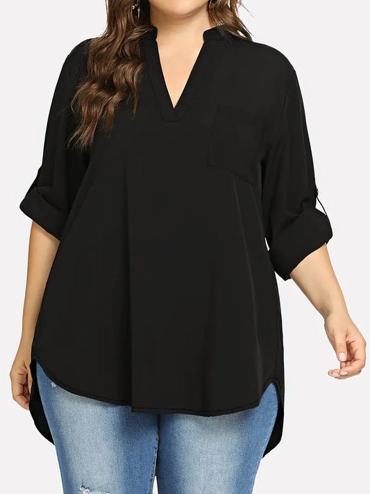 Harper V-neck Plus Size Top