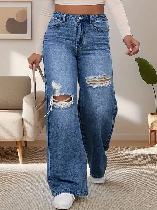 Aurelia Wide Leg Plus Size Jeans