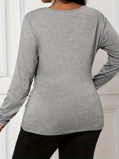 Joanne Long Sleeve Plus Size Top
