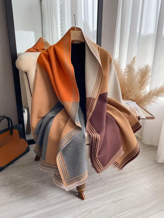 Geometric Blanket Scarf