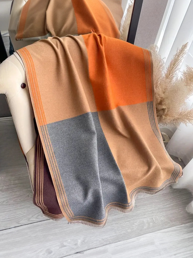 Geometric Blanket Scarf