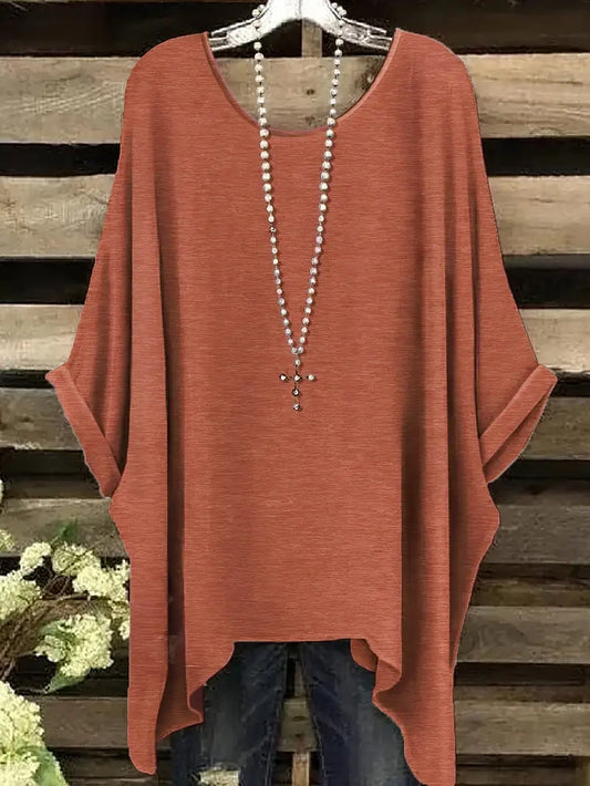 Heather Oversized Plus Size Top