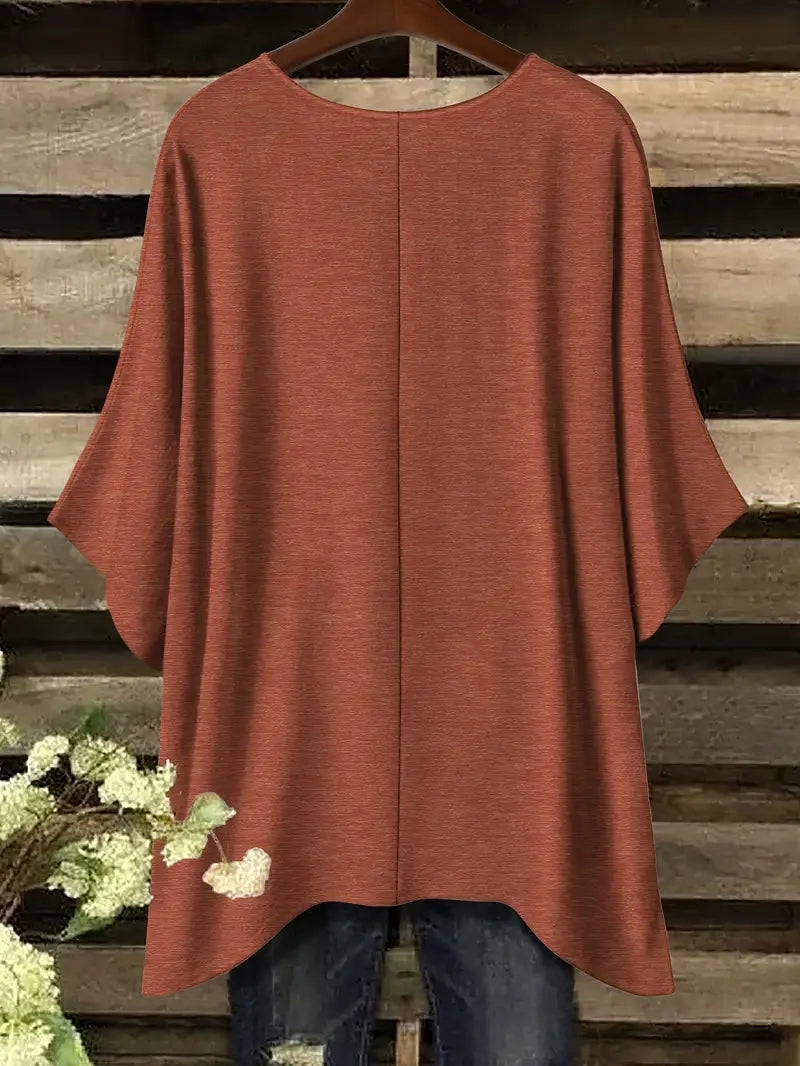 Heather Oversized Plus Size Top