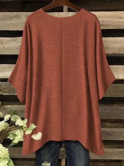 Heather Oversized Plus Size Top