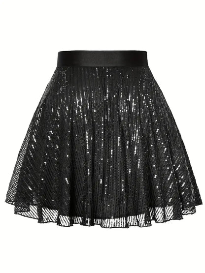 Jessica Plus Size Sequin Skirt