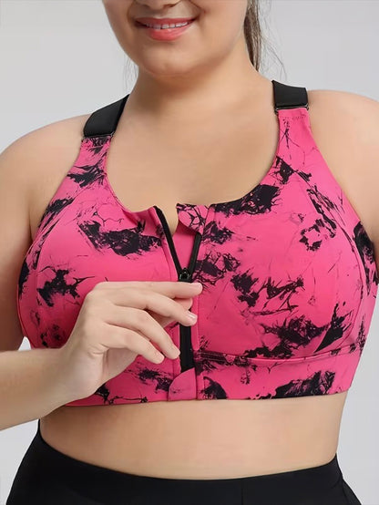 Haze Plus Size Sports Bra by Run Free by Vee