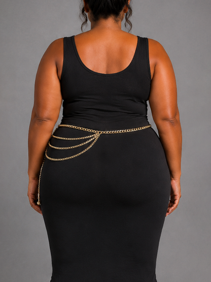 Layered Chain Plus Size Belt