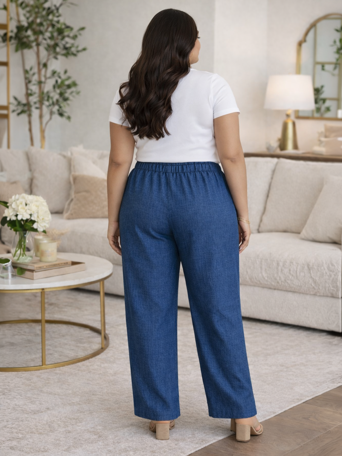Angelica Straight Leg Plus Size Pant, plus size pants, alternate view