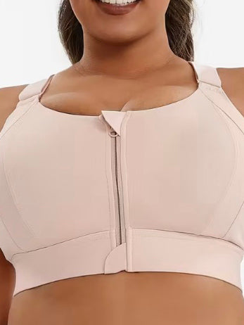 Anise Plus Size Sports Bra by Run Free by Vee, plus size bra, front view