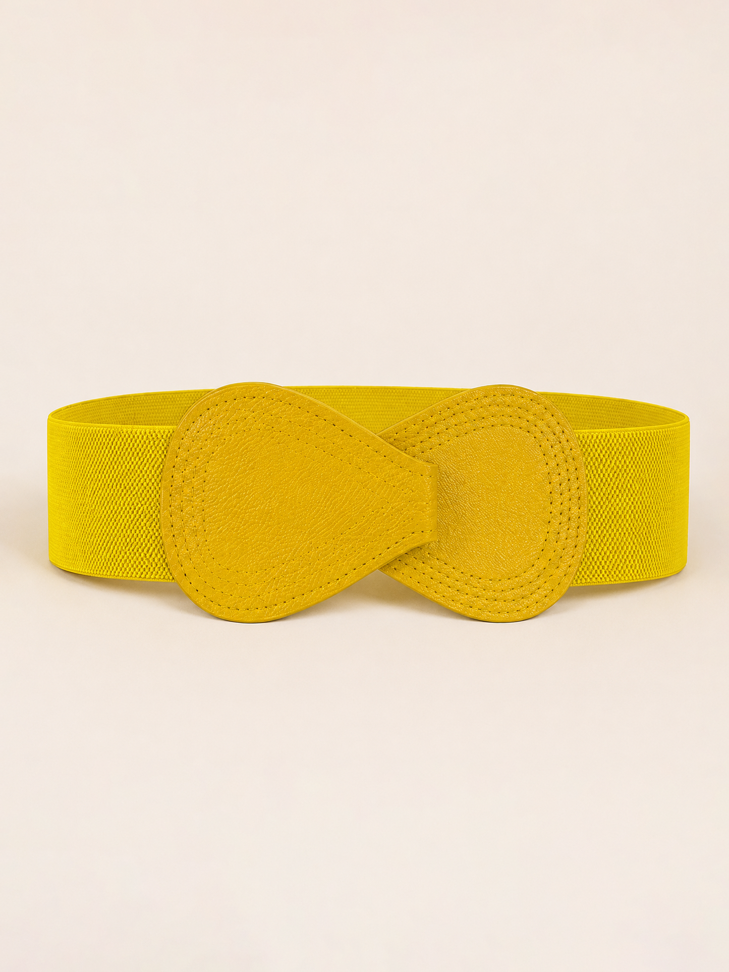 Bow Shaped Elastic Plus Size Belt in Citrus