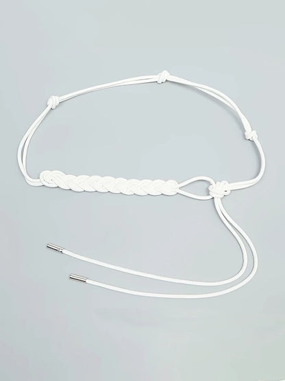 Braided Plus Size Belt, belt, front view