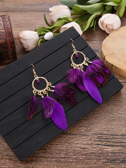 Cascade Feather Earrings