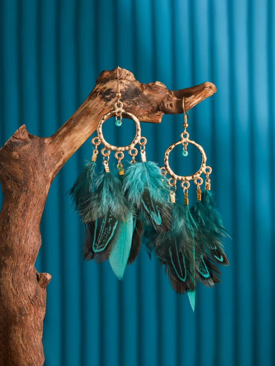 Cascade Feather Earrings
