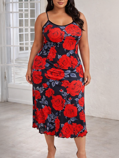 Rosie Floral Plus Size Nightgown