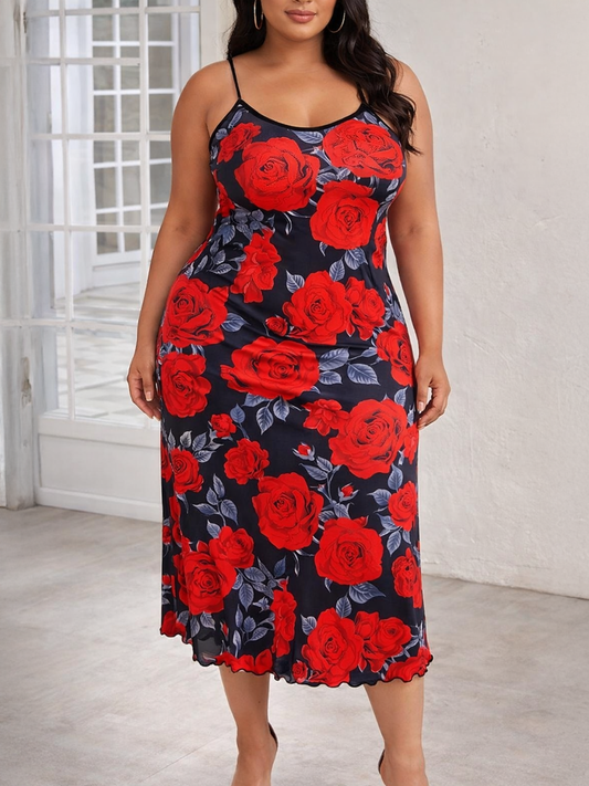 Rosie Floral Plus Size Nightgown