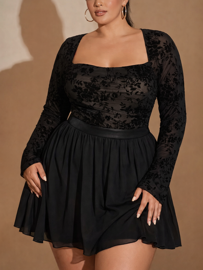 Femme Fatale Lace Plus Size Bodysuit