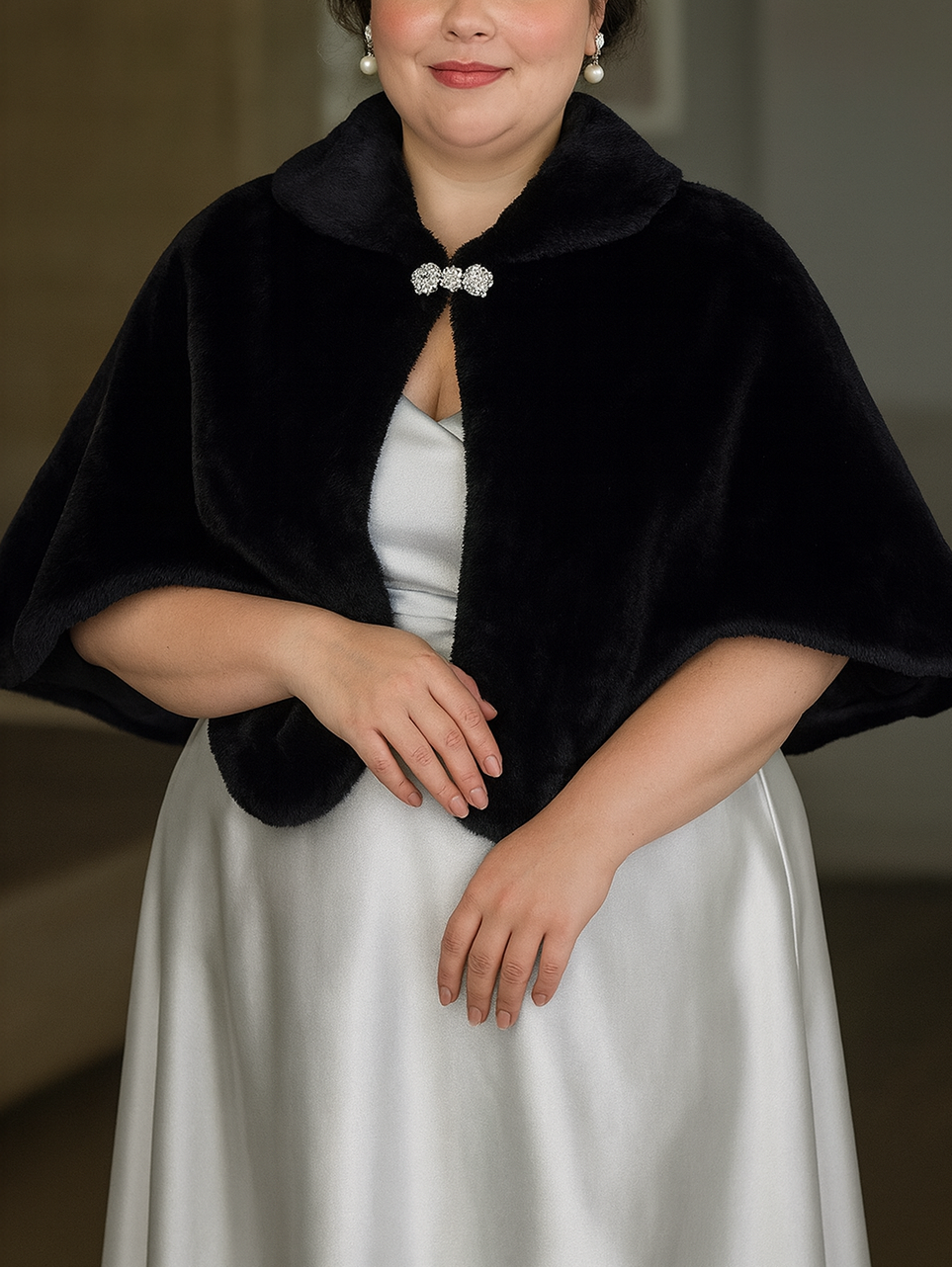 Baroque Lux Faux Fur Shawl