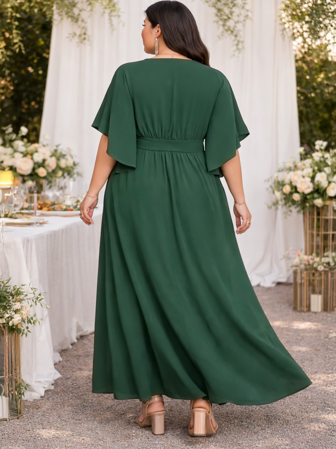 Senna V-Neck Plus Size Dress