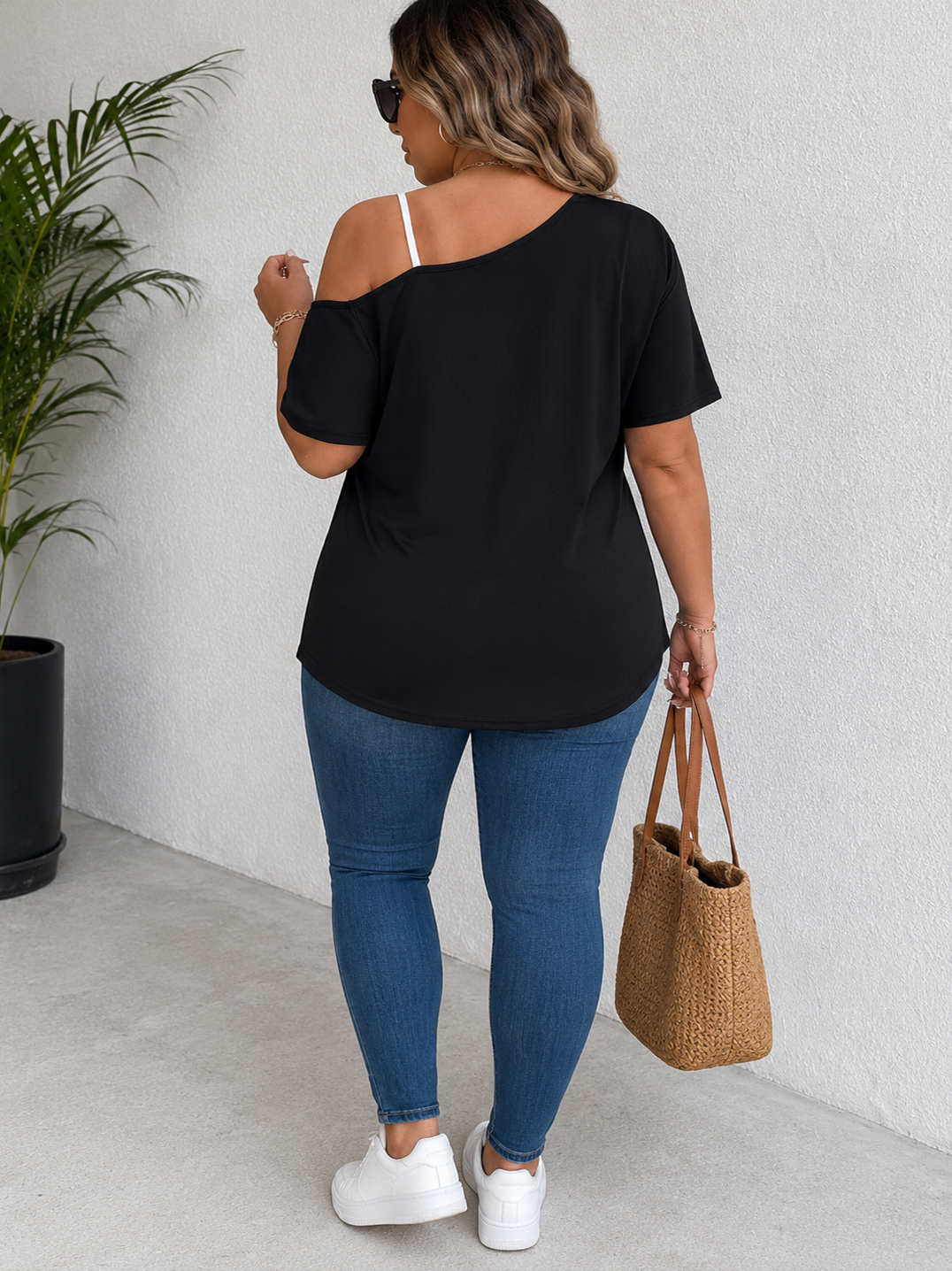 Butterfly Printed Plus Size Top