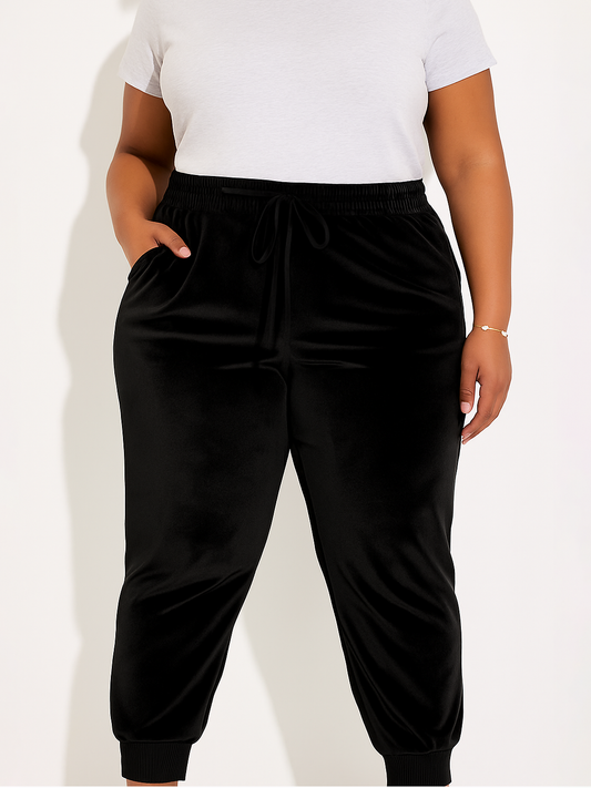 Dahlia Velour Plus Size Pant by Run Free by Vee