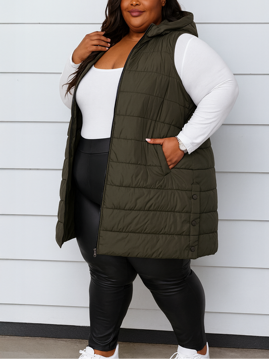 Carlin Puffer Plus Size Vest