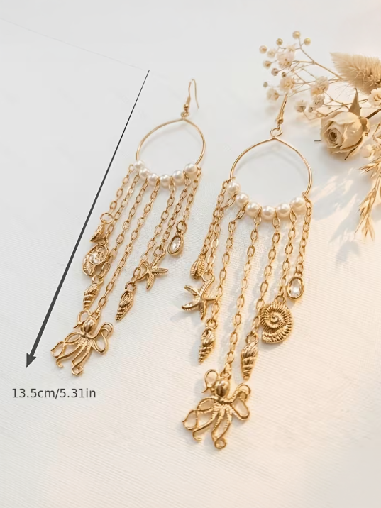 Coastal Charm Statement Earrings