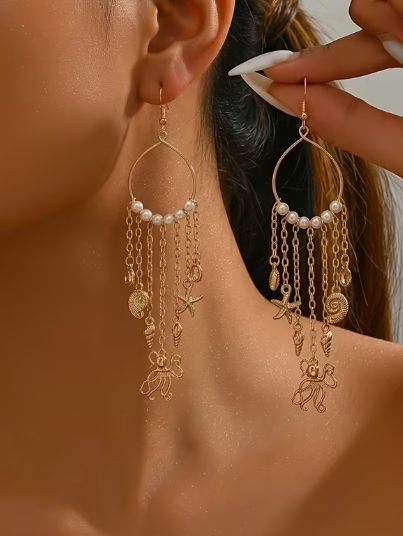 Coastal Charm Statement Earrings
