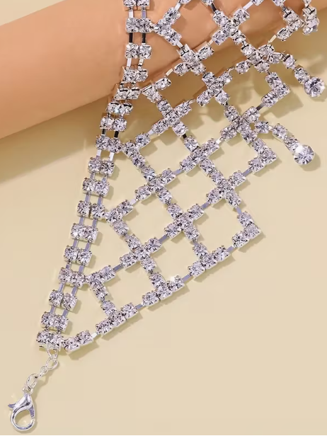 Crystal Cascade Choker, necklace, alternate view