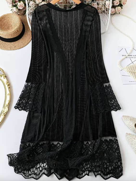 Sheer Embroidered Plus Size Cover-up | Curve Theory – CURVE THEORY Sheer Embroidered Plus Size Cover-up | Curve Theory – CURVE THEORY