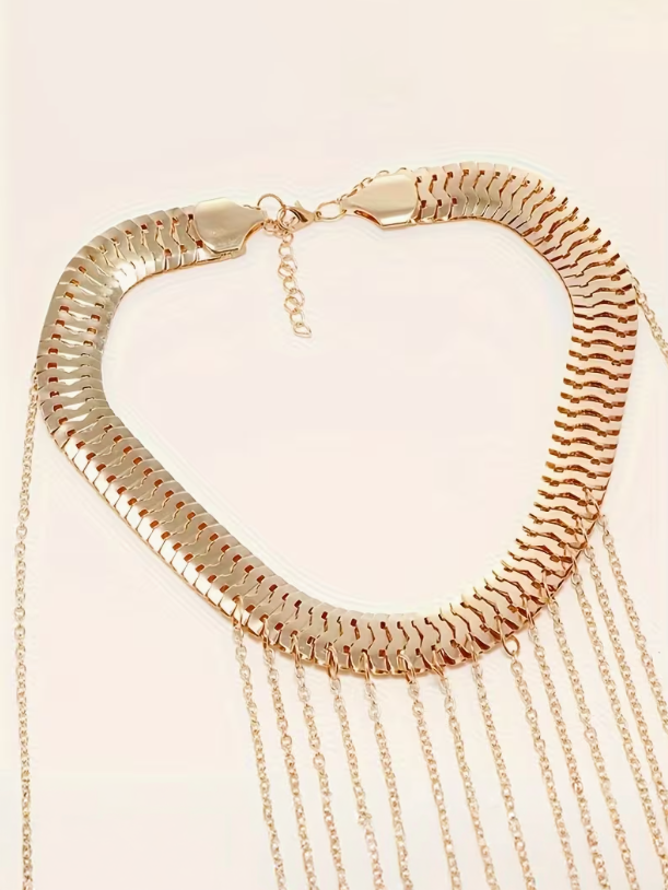 Draping Elegance Body Chain, jewelry, detail view