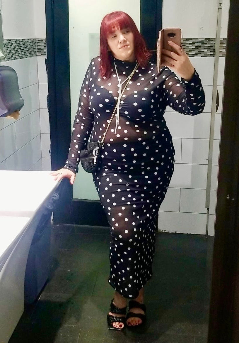 Fiona Polka Dot Plus Size Dress