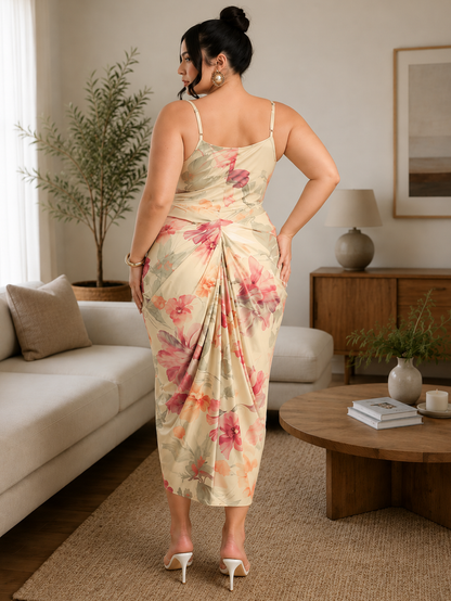 Elaine Floral Plus Size Dress