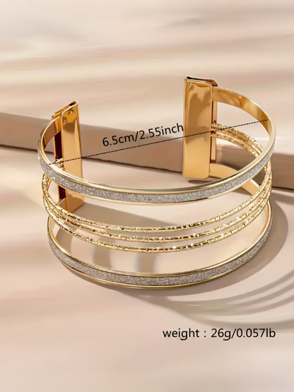 Elegant Open Cuff Bracelet, bracelet, styled view
