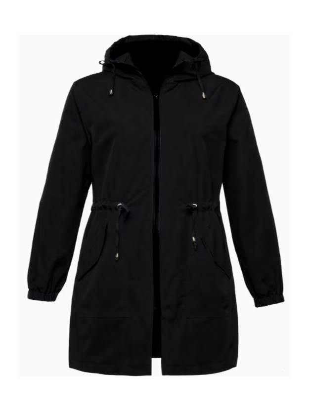 Esperanza Hooded Plus Size Jacket, plus size outerwear, detail view