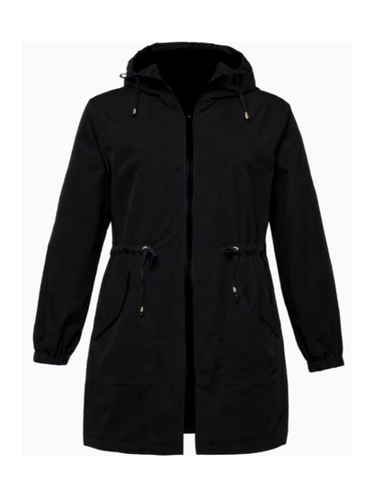 Esperanza Hooded Plus Size Jacket, plus size outerwear, detail view