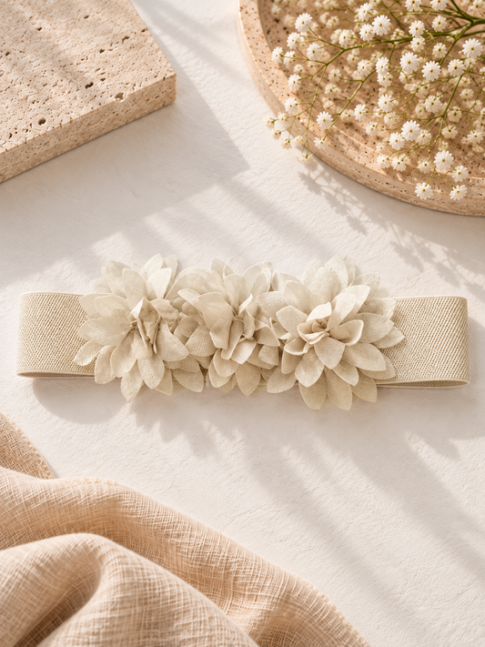Flower Detail Plus Size Belt