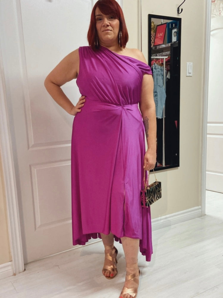 Kaia Asymmetrical Plus Size Dress