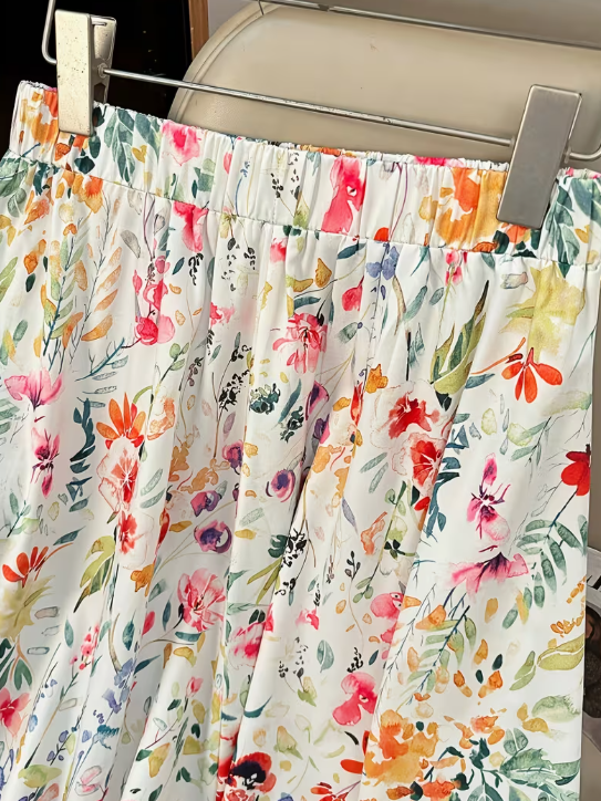 Garden Party Floral Plus Size Skirt