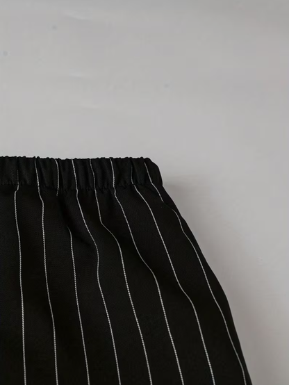 Hilary Pin Stripe Plus Size Pant, plus size pants, detail view