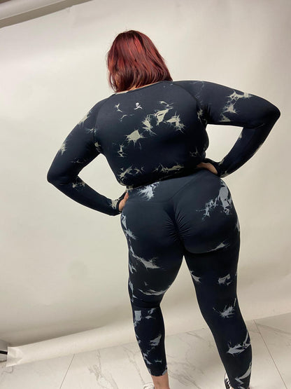 Hazel Plus Size Butt Lift Leggings by Run Free by Vee